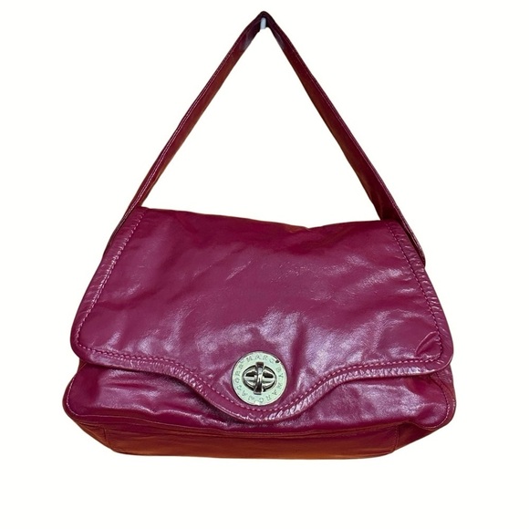 Marc by Marc Jabocs Patent Leather Shoulder Bag, Cranberry - Picture 1 of 15